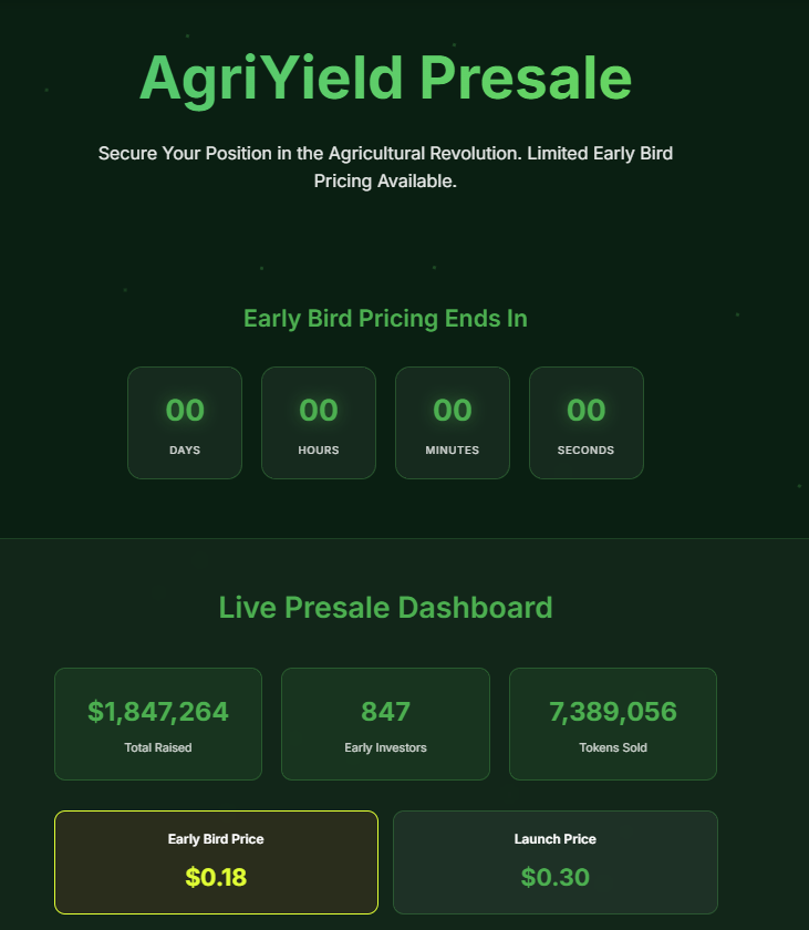 AgriYield - Dashboard