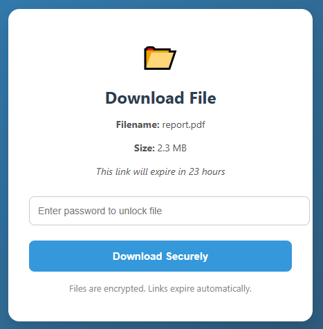 File Portal - Dashboard